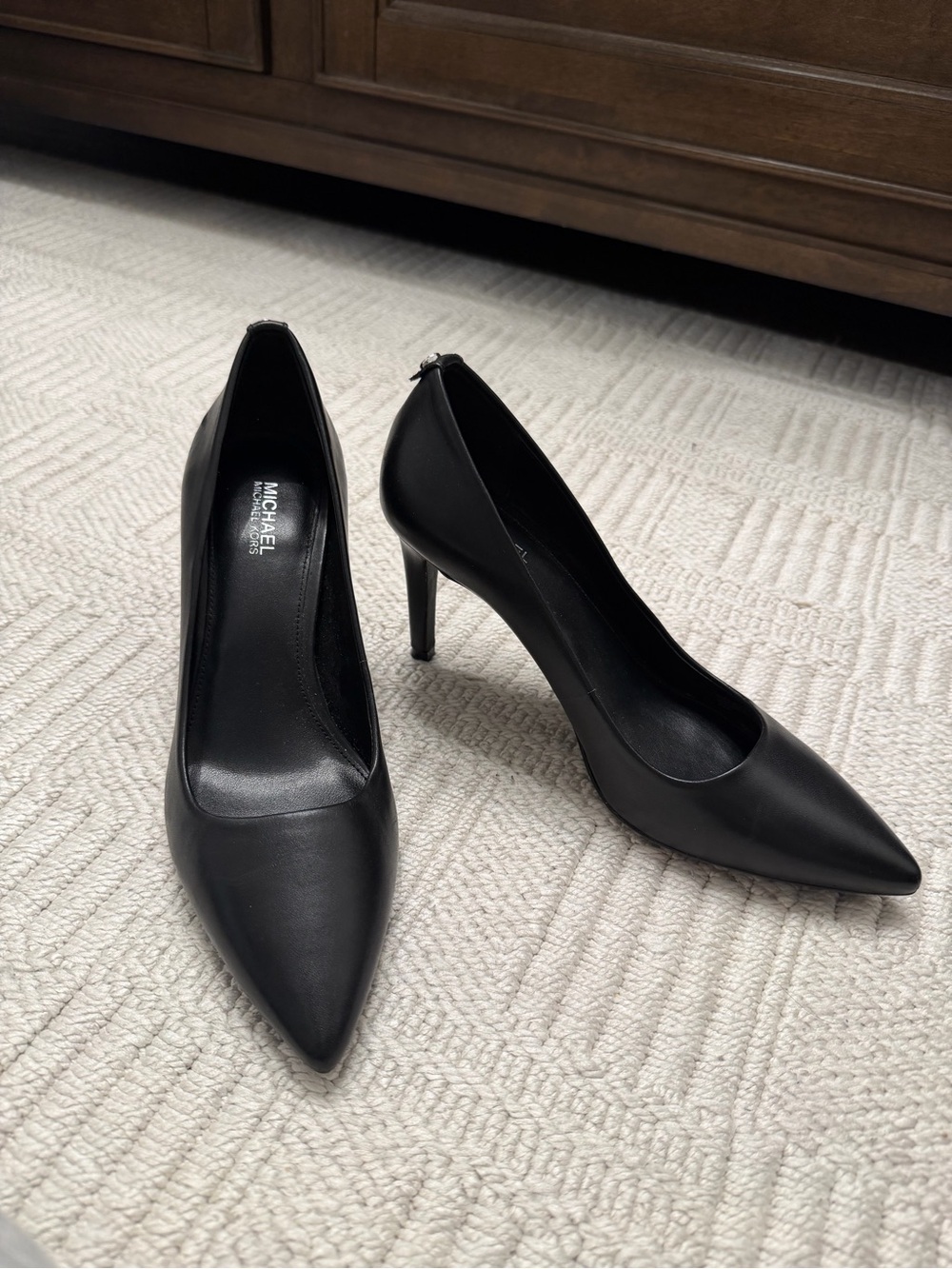 Michael Kors Black Pointed-Toe Stiletto Pumps